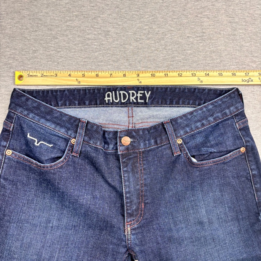 Kimes Ranch Audrey Womens Bootcut Jeans Dark Wash Blue Denim Size 12/34 USA Made - Picture 11 of 11